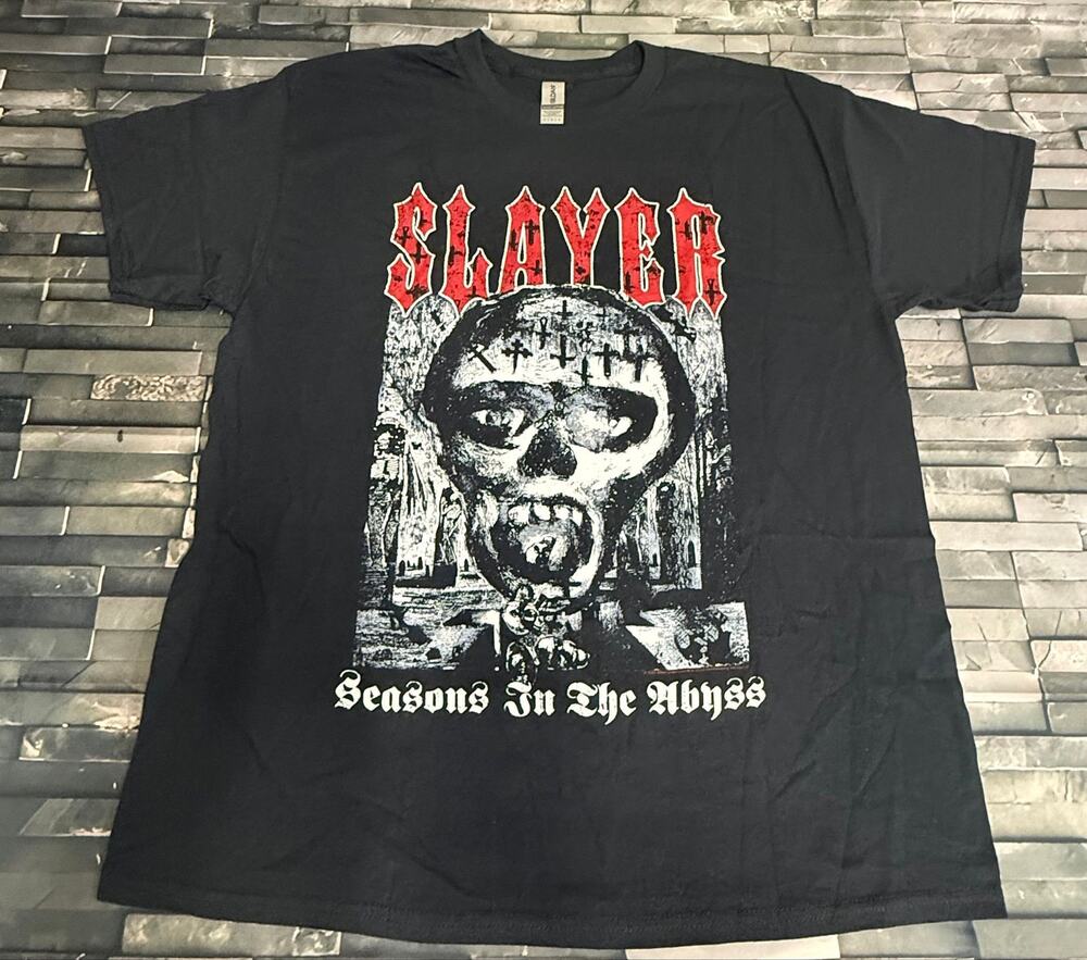 SLAYER BLACK & RED TEE - L